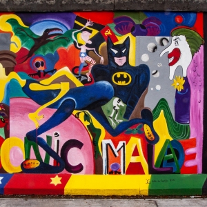 Mural "Sonic Malade" von Greta Scatlós (Restaurierte Fassung)